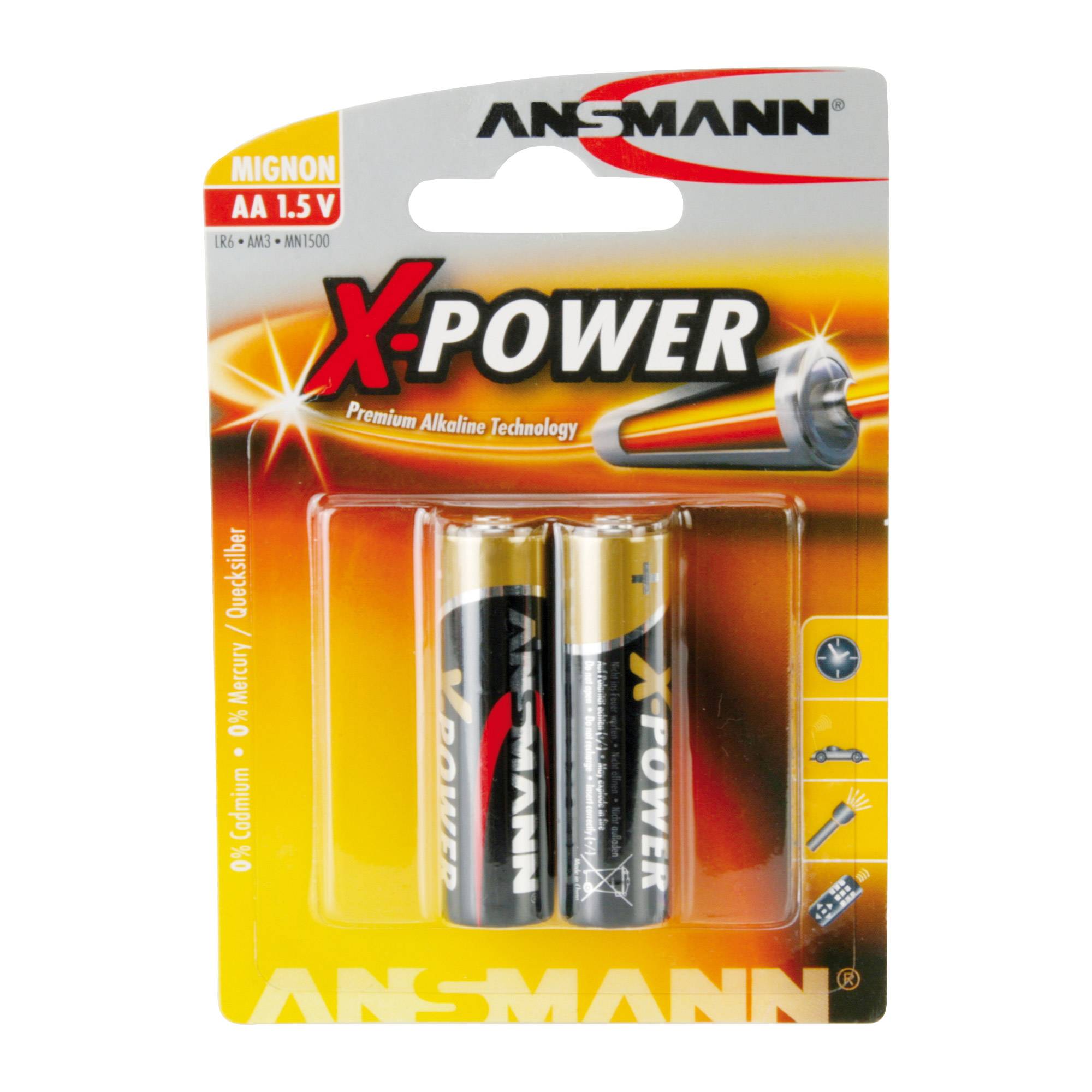 ANSMANN X-POWER Mignon AA - Batterie 2 x AA-Typ