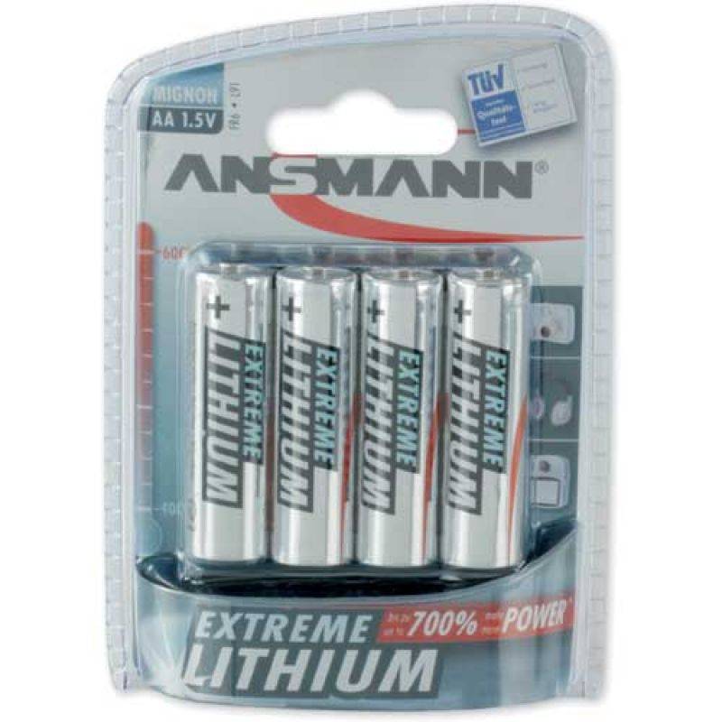 ANSMANN Mignon Extreme Lithium - Batterie 4 x AA-Typ