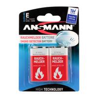 Ansmann 1515-0006 - Wiederaufladbarer Akku - Alkali - 9 V - 2 Stück(e) - Cd (cadmium) - Hg (Quecksilber) - Rot