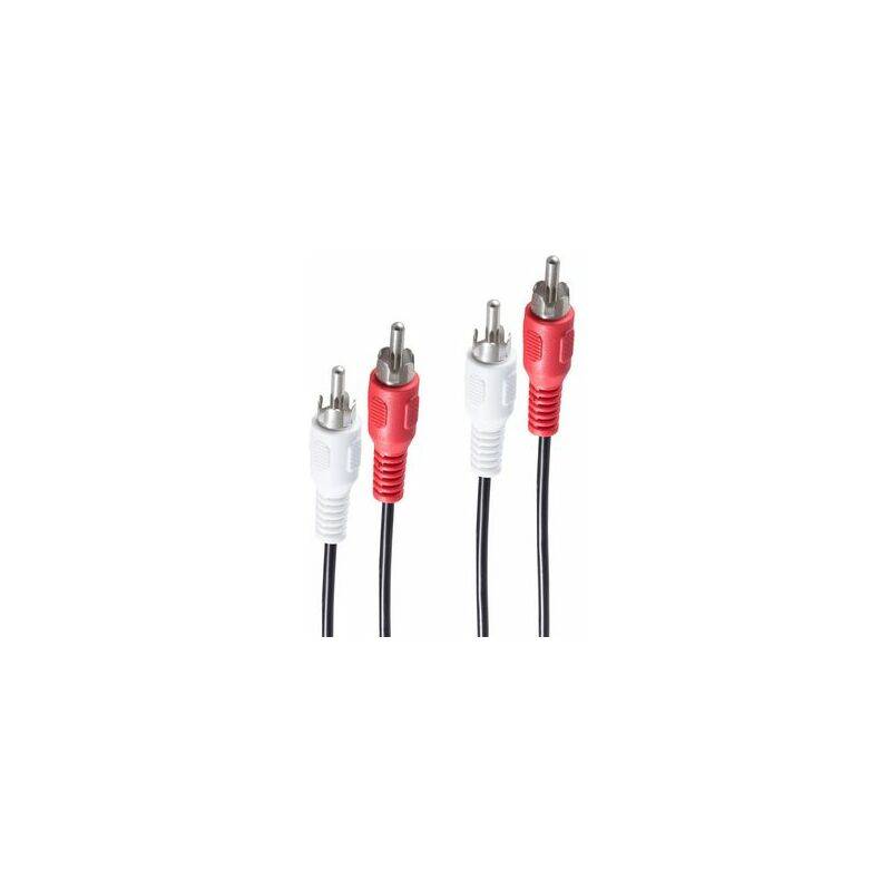 ShiverPeaks BASIC-S 2x RCA - 2x RCA 0.5m - 2 x RCA - Männlich - 2 x RCA - Männli
