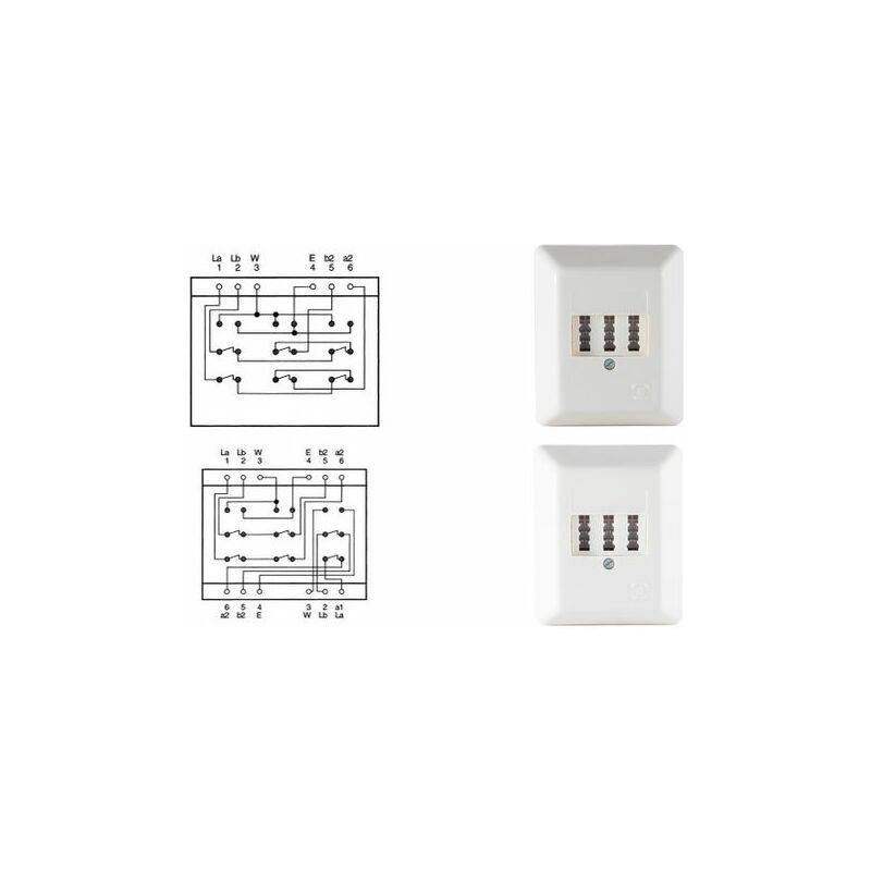 shiverpeaks BASIC-S TAE Anschlussdose - Aufputz, perlweiß