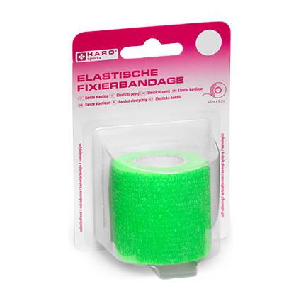 HARO Elastische Fixierbandage, 50 mm x 4,5 m, hellgrün