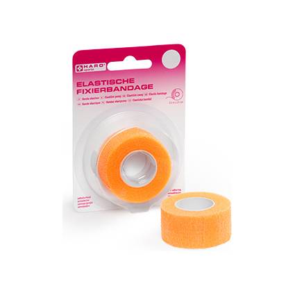 HARO Elastische Fixierbandage, 25 mm x 2,5 m, orange