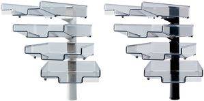 Hansa 41-5034.004 Regal Eckregal Hängende Halterung Schwarz