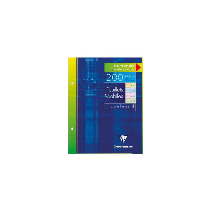 Clairefontaine Feuillets mobiles, 170 x 220mm, Seyès,assorti