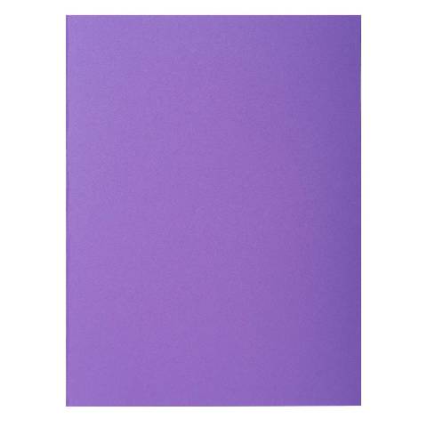Exacompta Packung mit 100 Aktendeckeln ROCK''S 80, 22x31cm - Lila - 800008E
