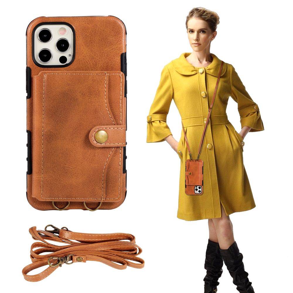 Für iPhone 12 Mini Lederoptik Case TPU Band Schutz Tasche Hülle Cover Etuis Rot