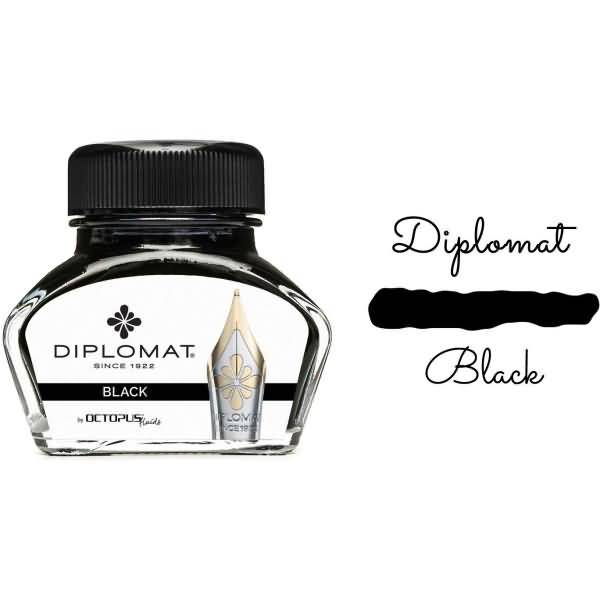 Tintenglas Schwarz 30ml