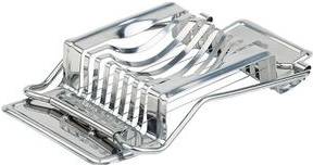 Esmeyer Eierschneider, aus Edelstahl, silber Drähte und Rahmen aus Edelstahl, zum Längs- und Querteilen
