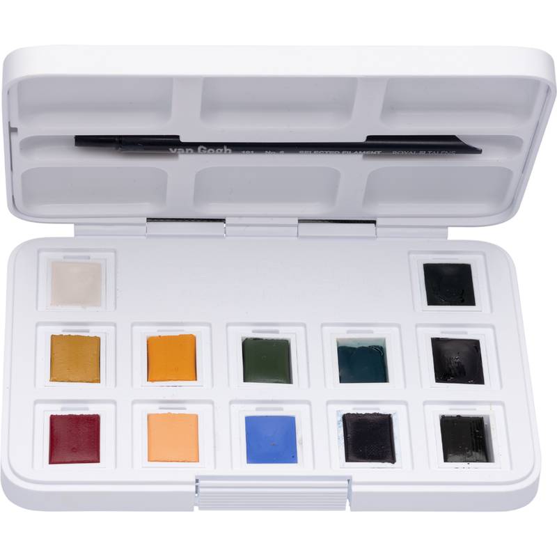 ROYAL TALENS Aquarellkasten Van Gogh, 12er, Gedeckte Farben