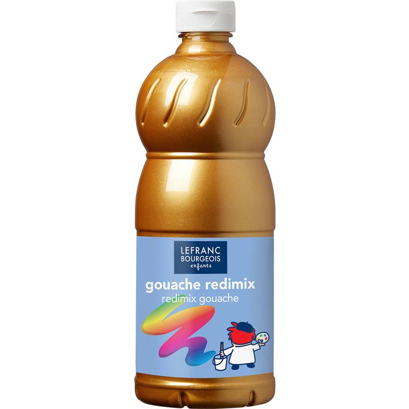 Eine Flasche Lefranc Bourgeois Gouache-Farbe mit der Aufschrift 