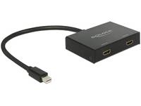 DeLock Displayport 1.2 Splitter 1 x mini Displayport in > 2 x HDMI out 4K