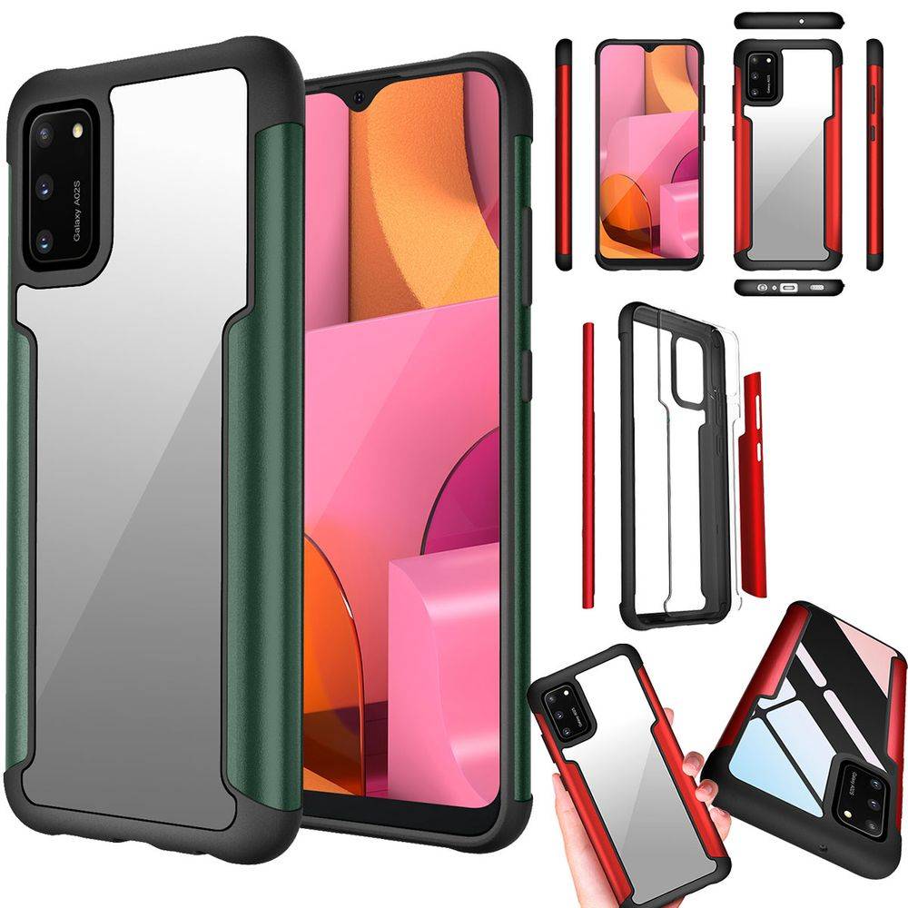 Für Samsung Galaxy A02S A025F Hybrid Case Iron Man Grün Handy Tasche Hülle Cover Schutz