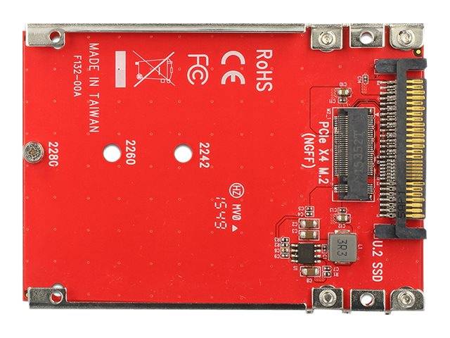 Delock Konverter U.2 SFF-8639 > M.2 Key M PCIe mit 2.5 7 mm Rahmen