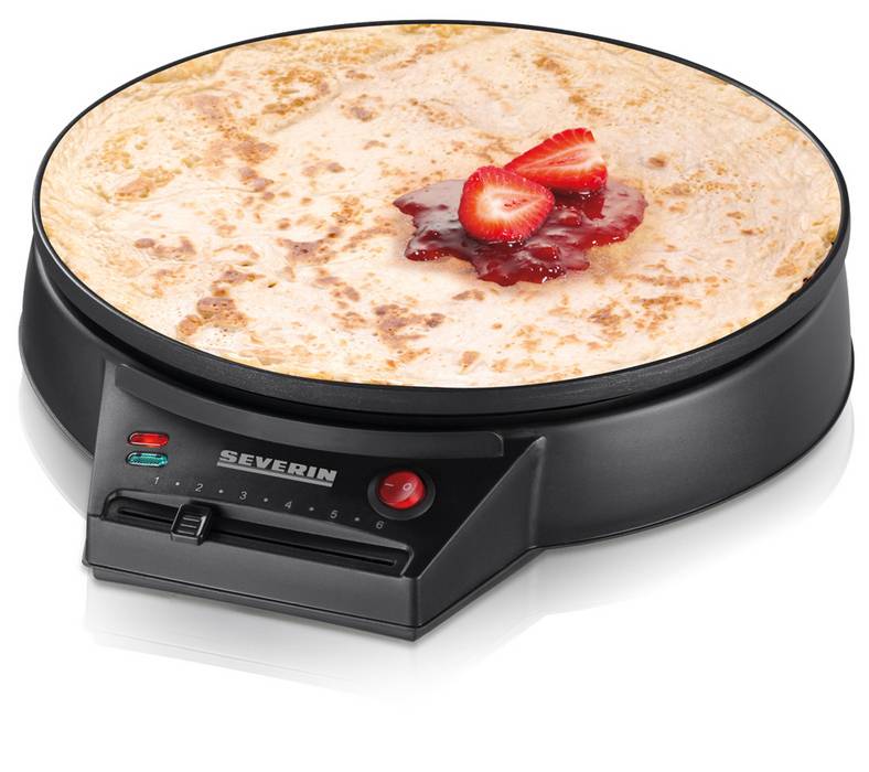SEVERIN CM 2198 - Crêpeplatte - 1 kW - Schwarz