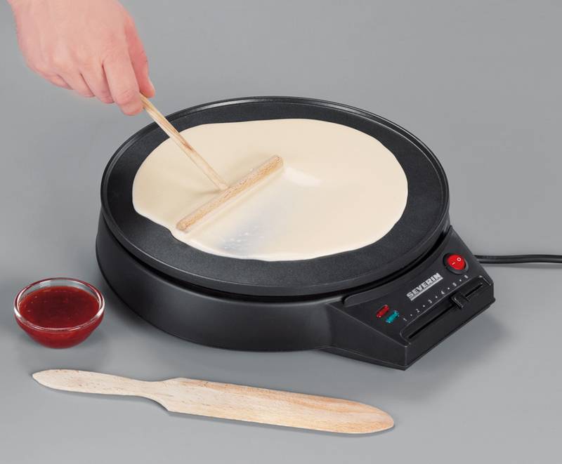 SEVERIN CM 2198 - Crêpeplatte - 1 kW - Schwarz