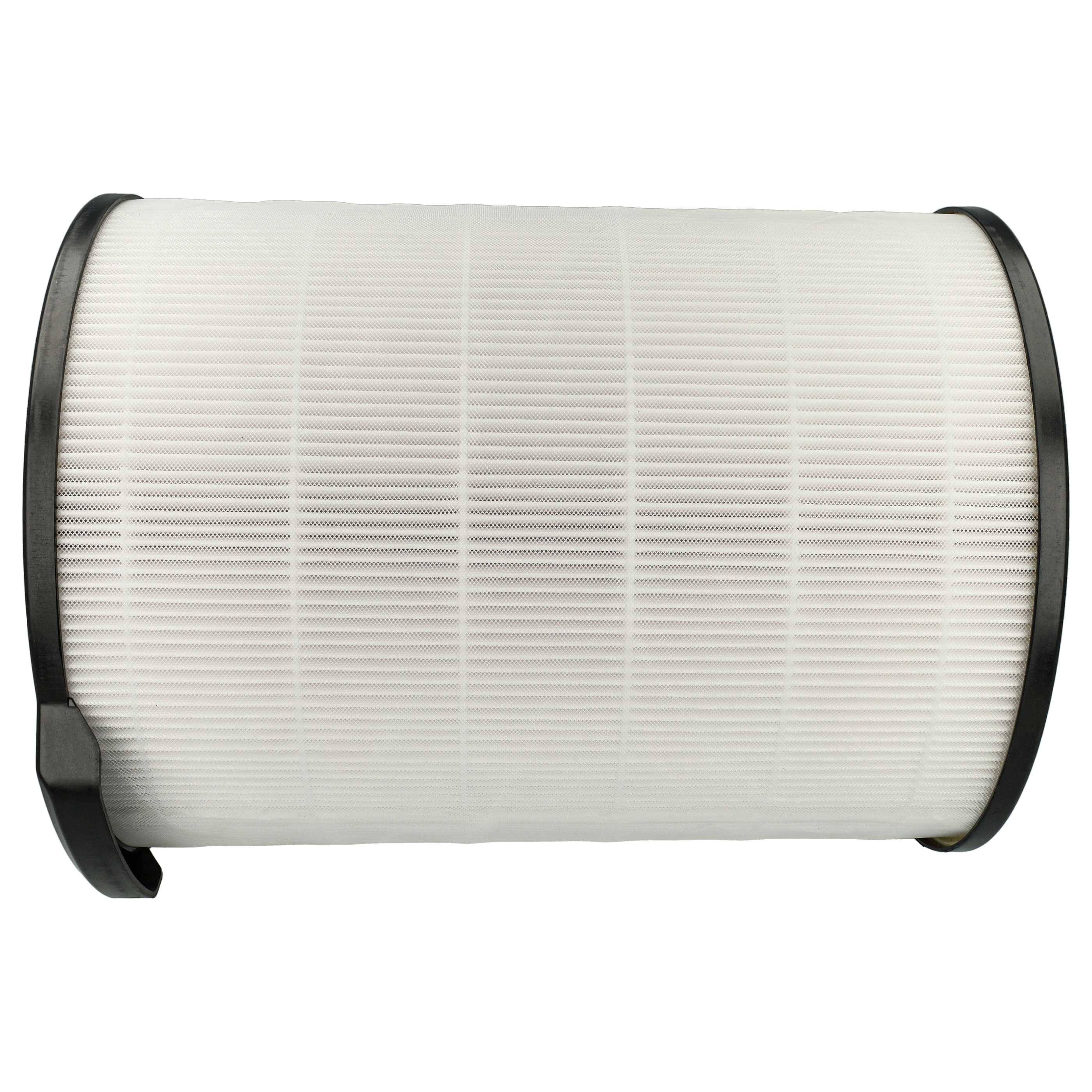 Ein zylindrischer Luftfilter mit einer weißen gefalteten Oberfläche und schwarzen kreisförmigen Enden, entwickelt zur Luftreinigung in Klimaanlagen.