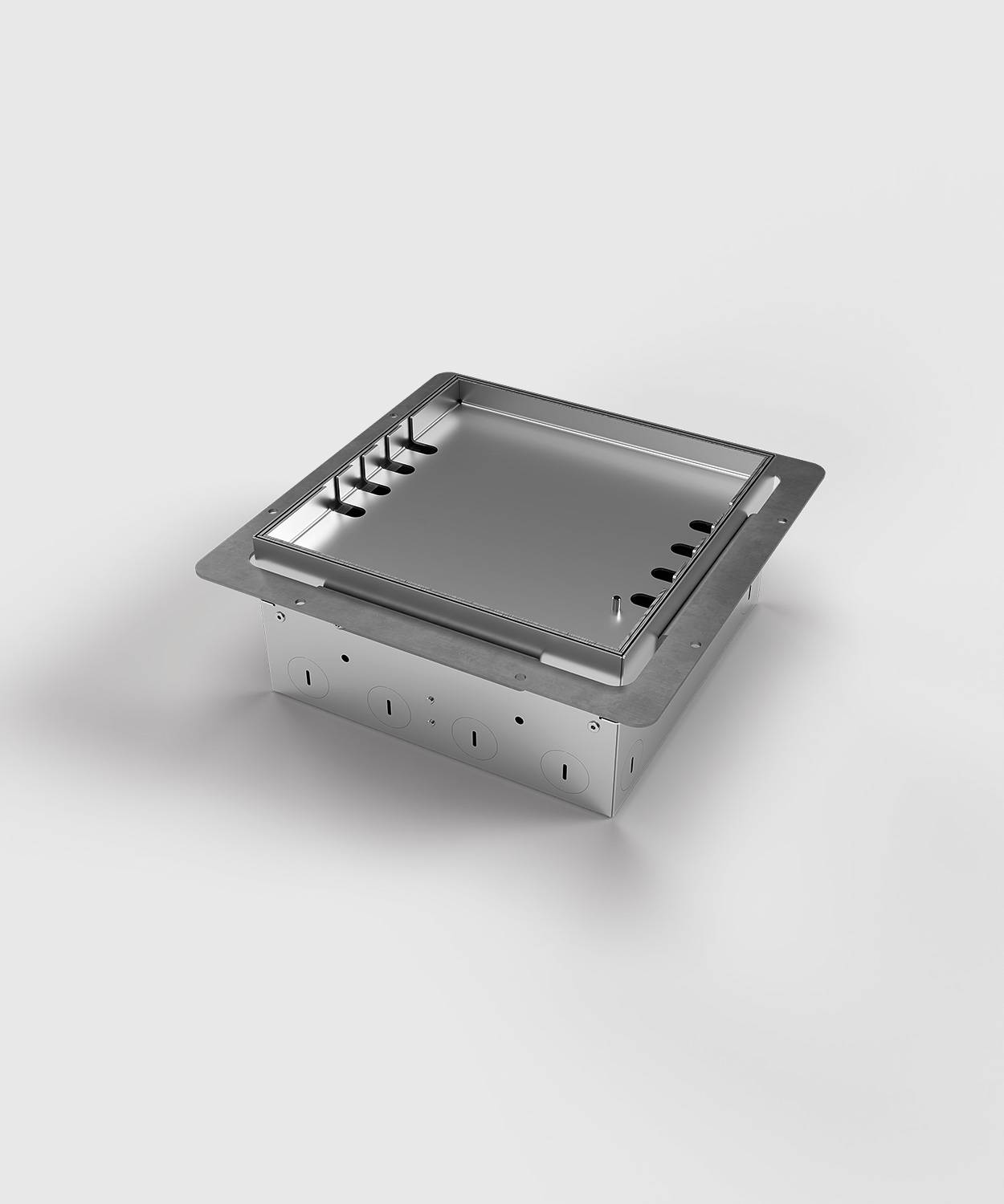 Bodensteckdose/ Bodentank 8908H; 8x Schuko,