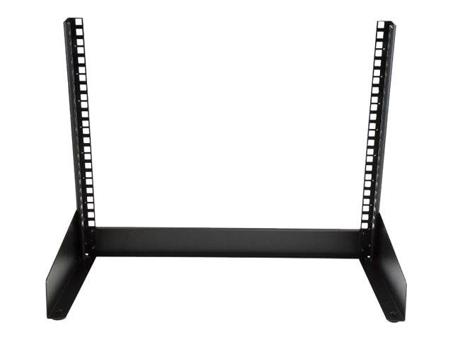 StarTech.com RK8OD Desktop Rack (8 HE - 2 Post Open Frame Rack) Schwarz
