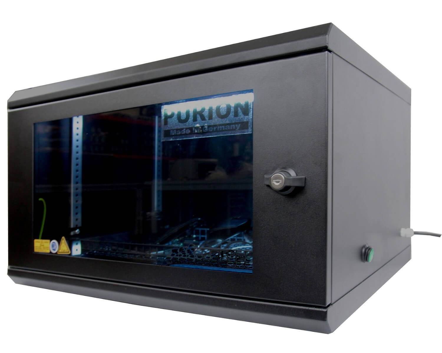 PURION UVC BOX Medium Basic Steril Box, UV-Anlage, 17W UV-C Entkeimungslampe, Desinfektionsleistung 1.200 J/m²