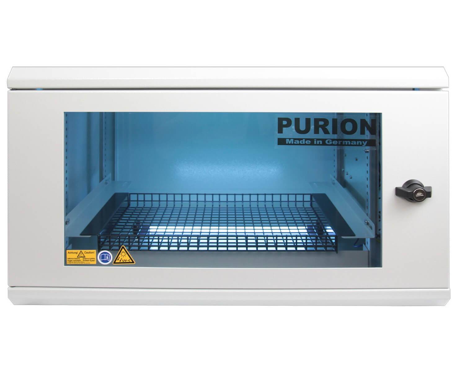 PURION UVC BOX Dual Medium Extra Steril Box, UV Anlage, zwei 17W UVC Desinfektionslampen für eine optimale Entkeimung