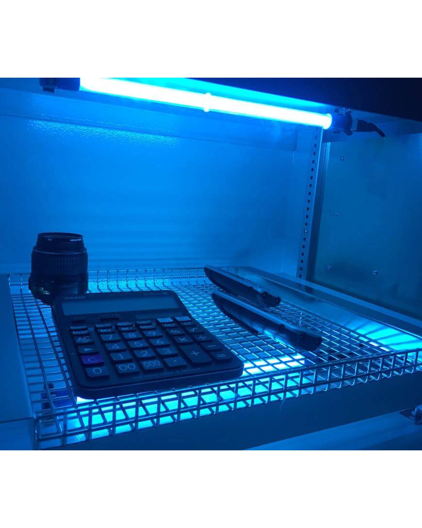 PURION UVC BOX Dual Medium Ultra Steril Box, UV-Anlage, 2x17W UV-C Desinfektionslampe für beidseitige Entkeimung