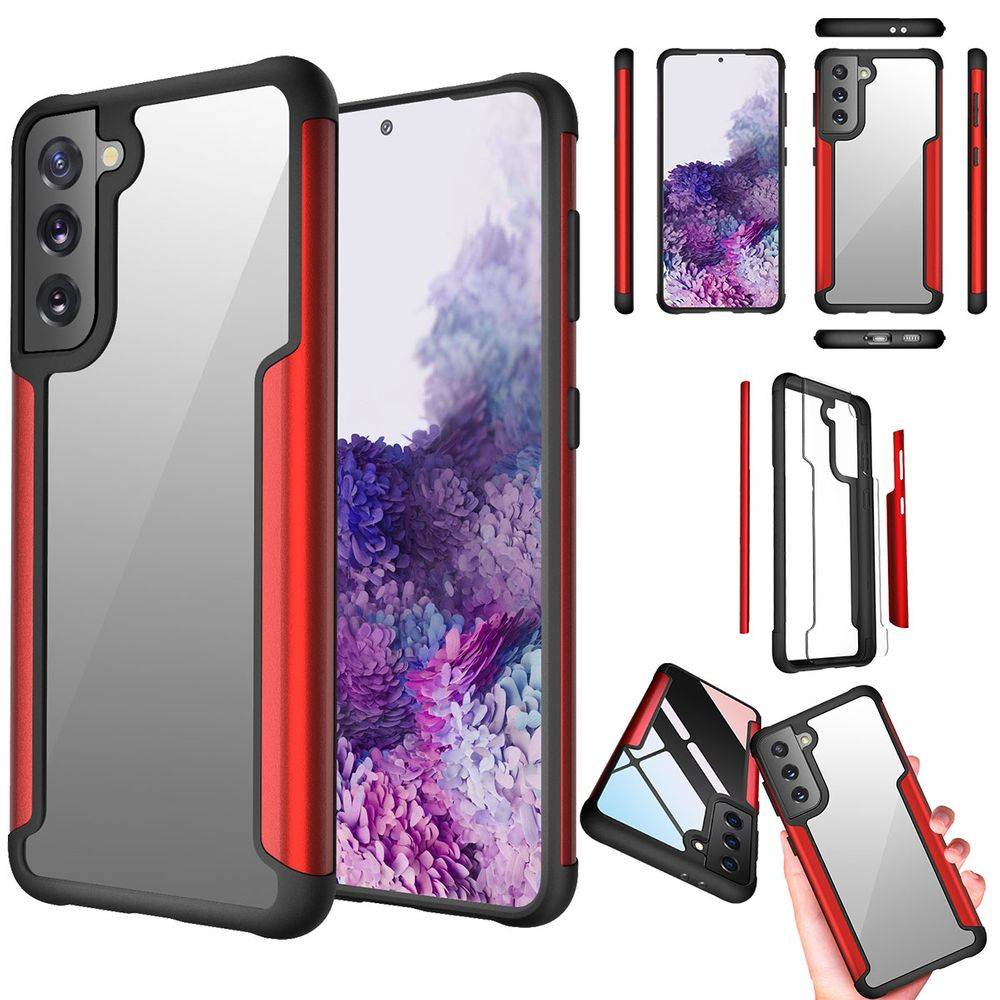 Für Samsung Galaxy S21 Plus Hybrid Case Iron Man Rot Handy Tasche Hülle Cover Schutz