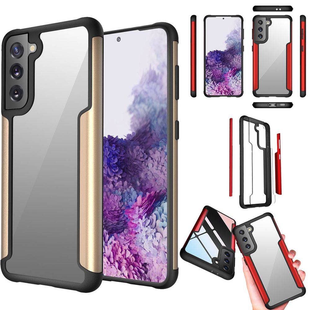 Für Samsung Galaxy S21 Plus Hybrid Case Iron Man Gold Handy Tasche Hülle Cover Schutz