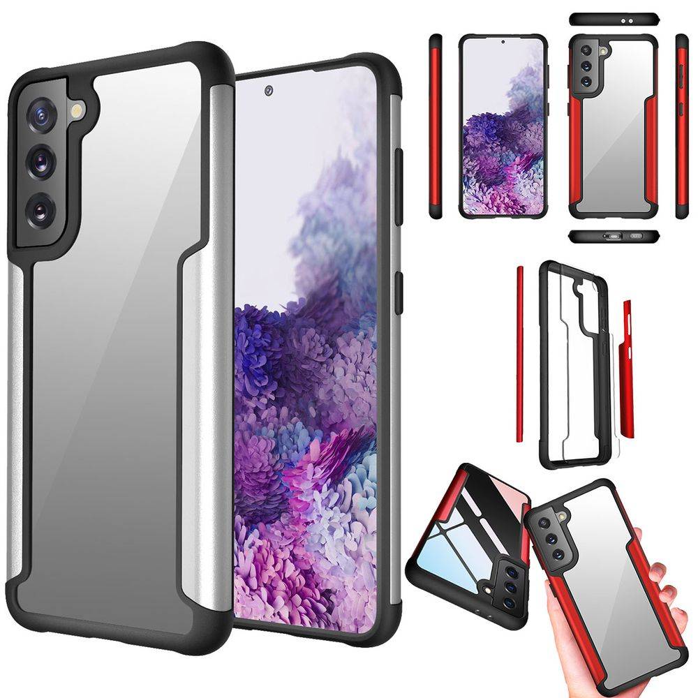 Für Samsung Galaxy S21 Plus Hybrid Case Iron Man Silber Handy Tasche Hülle Cover Schutz