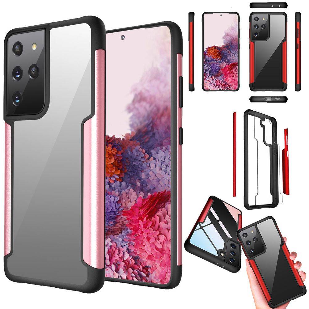 Für Samsung Galaxy S21 Ultra Hybrid Case Iron Man Rose Gold Handy Tasche Hülle Cover Schutz