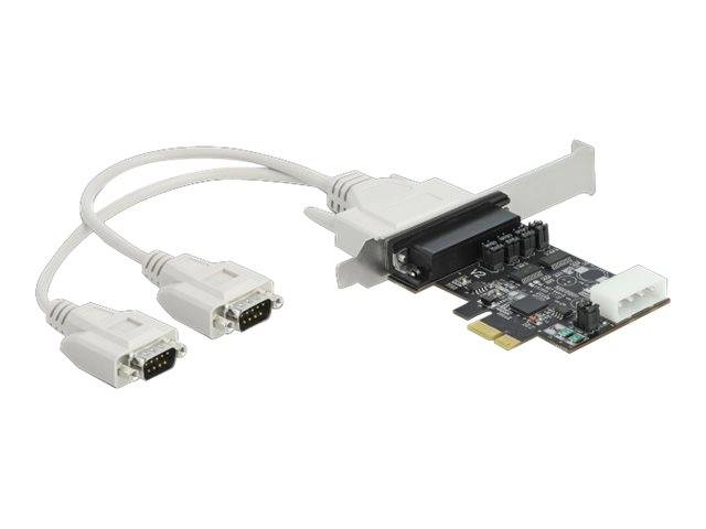 Delock PCI Express Karte zu 2 x Seriell RS-232 mit Spannungsversorgung 5 V / 12 V