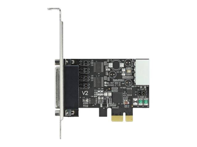 Delock PCI Express Karte zu 2 x Seriell RS-232 mit Spannungsversorgung 5 V / 12 V