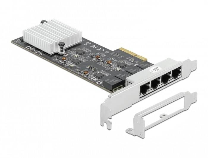 DeLOCK - Netzwerkadapter - PCIe 2.1 x4 - 10M/100M/1G/2,5
