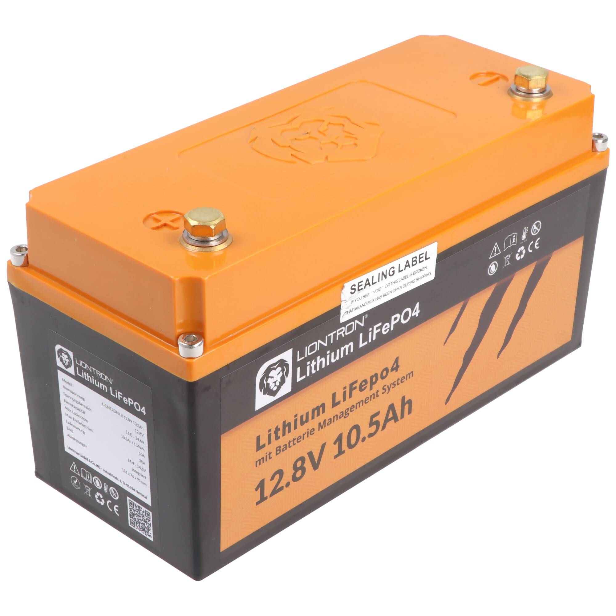 LIONTRON LiFePO4 Akku 12,8V, 10,5Ah - Vollwertiger Ersatz für 12 Volt Blei-Akkus
