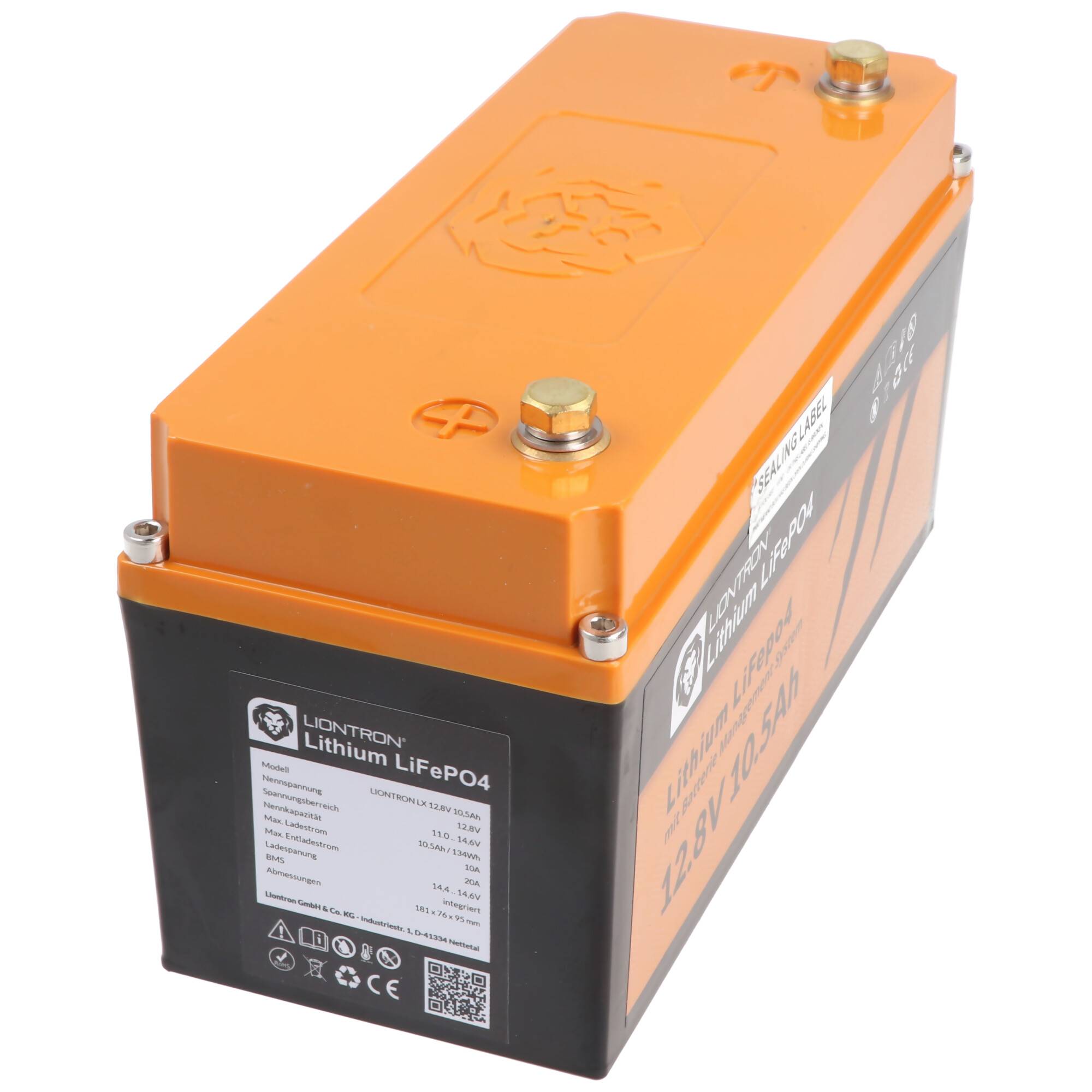 LIONTRON LiFePO4 Akku 12,8V, 10,5Ah - Vollwertiger Ersatz für 12 Volt Blei-Akkus
