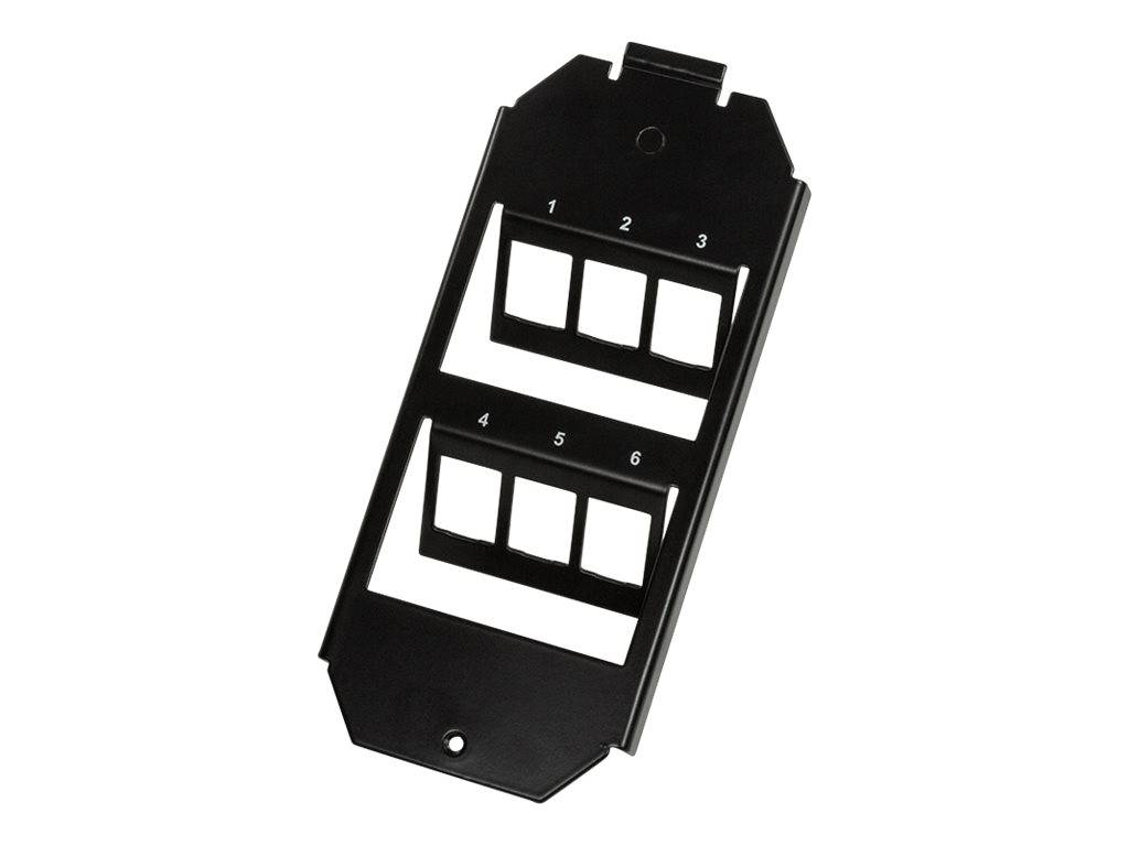 LogiLink 2 x 3 - Leeres Keystone-Patchpanel - Bodendosen-Montage