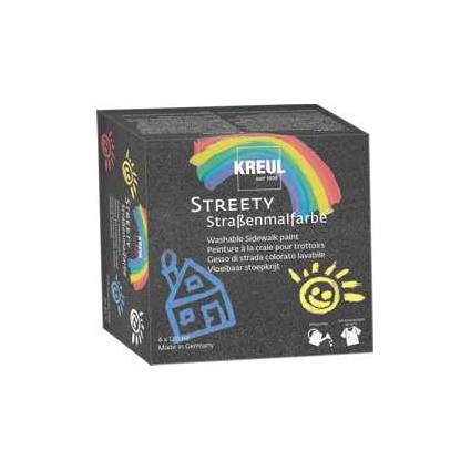 KREUL Straßenmalfarbe STREETY, 120 ml, Starter Set