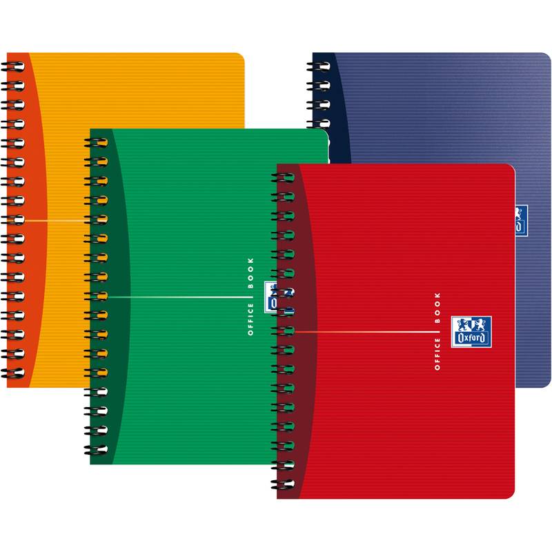 Oxford Office Spiralheft, 90 x 140 mm, kariert, 50 Blatt