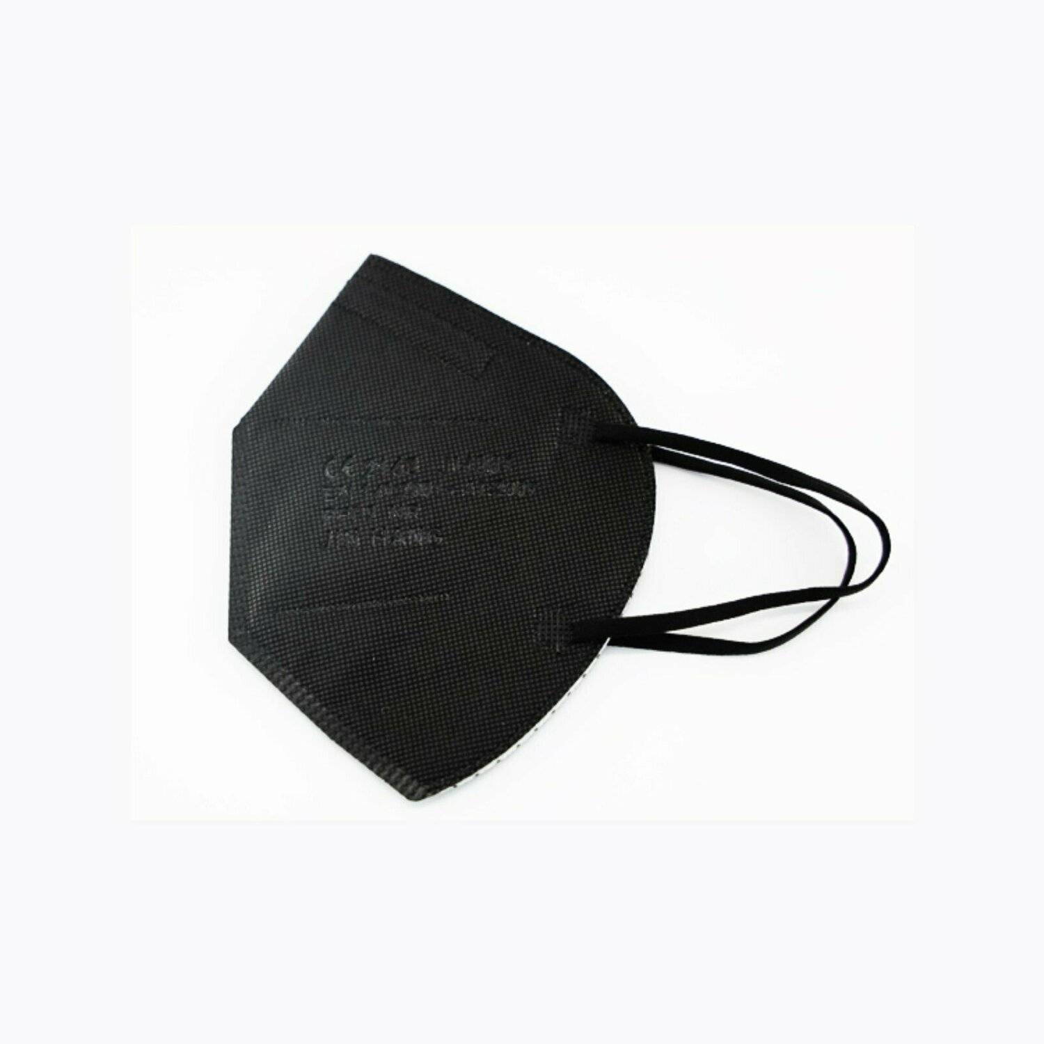 10 x cofi1453® FFP2 Atemschutzmaske 5 Lagig Mundschutz Maske Mund Nasen Schutz CE 2163, Schwarz