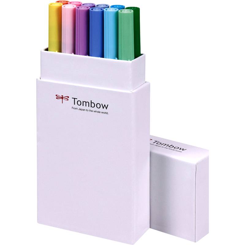 Tombow Doppelfasermaler "ABT DUAL BRUSH PEN", Pastellfarben