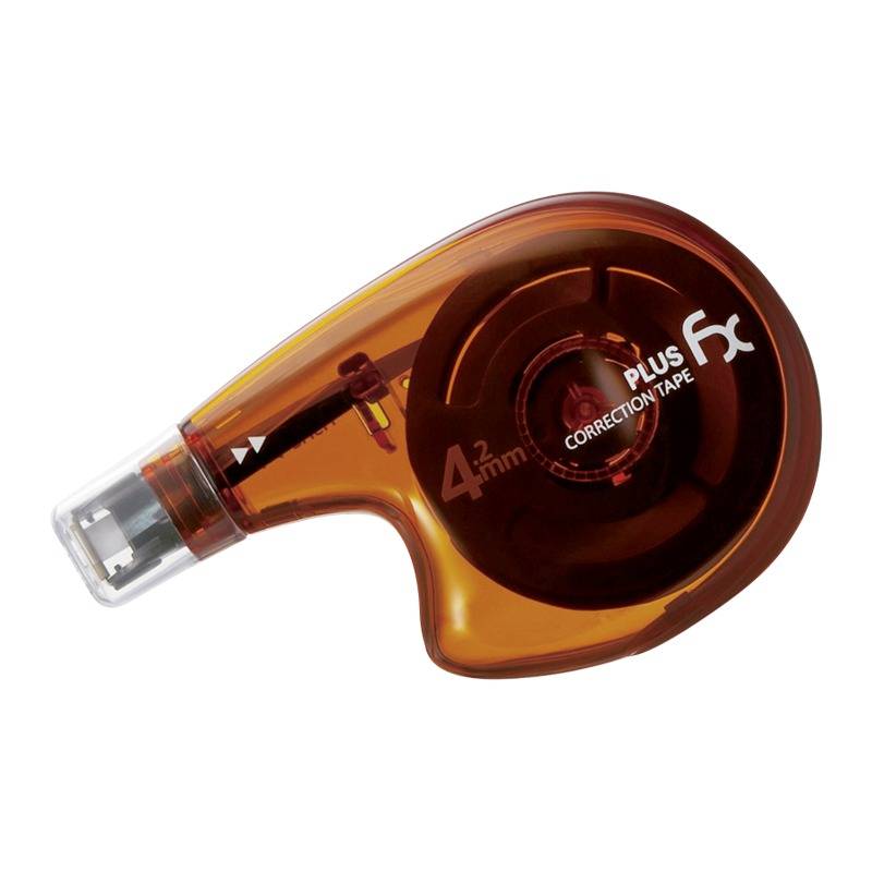 PLUS JAPAN Korrekturroller "FX", 4,2 mm x 10 m, orange