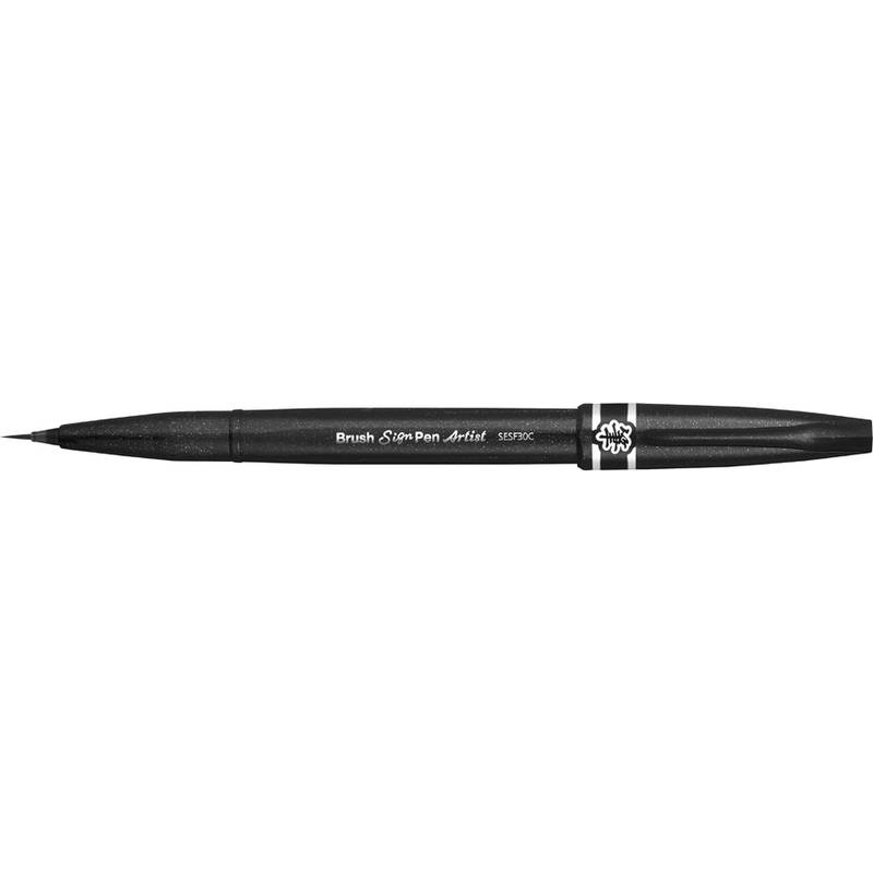 PentelArts Pinselstift Sign Pen Artist, schwarz