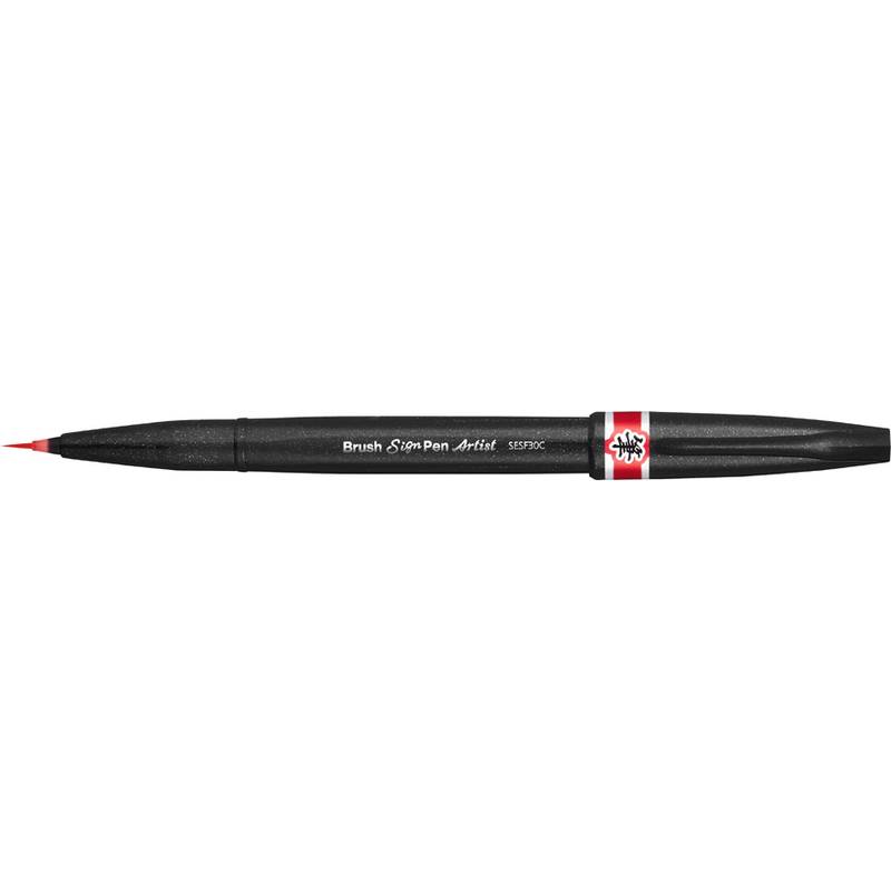 PentelArts Pinselstift Sign Pen Artist, rot