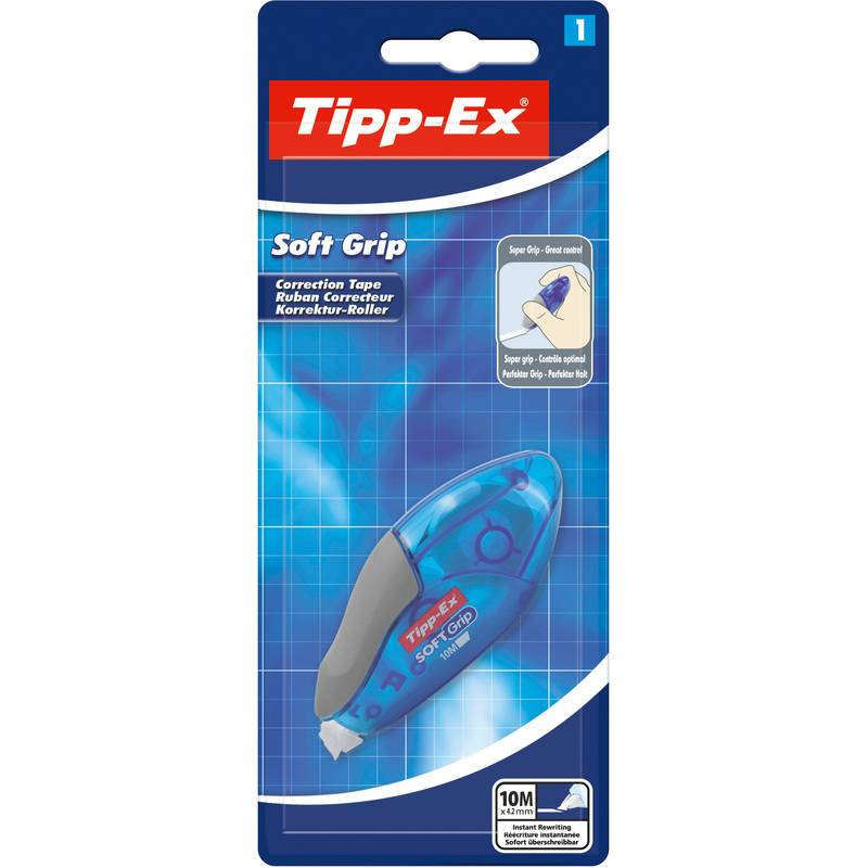 Tipp-Ex Korrekturroller "Soft Grip", 4,2 mm x 10 m, Blister