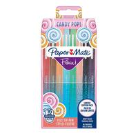Paper Mate Flair Candy Pop - Medium - 16 Farben - Mehrfarben - Rundspitze - 1 mm - Mehrfarben