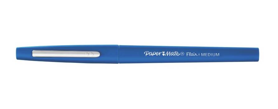 Papermate Flair, Medium, Blau, Rundspitze, 1 mm, Blau, Rund