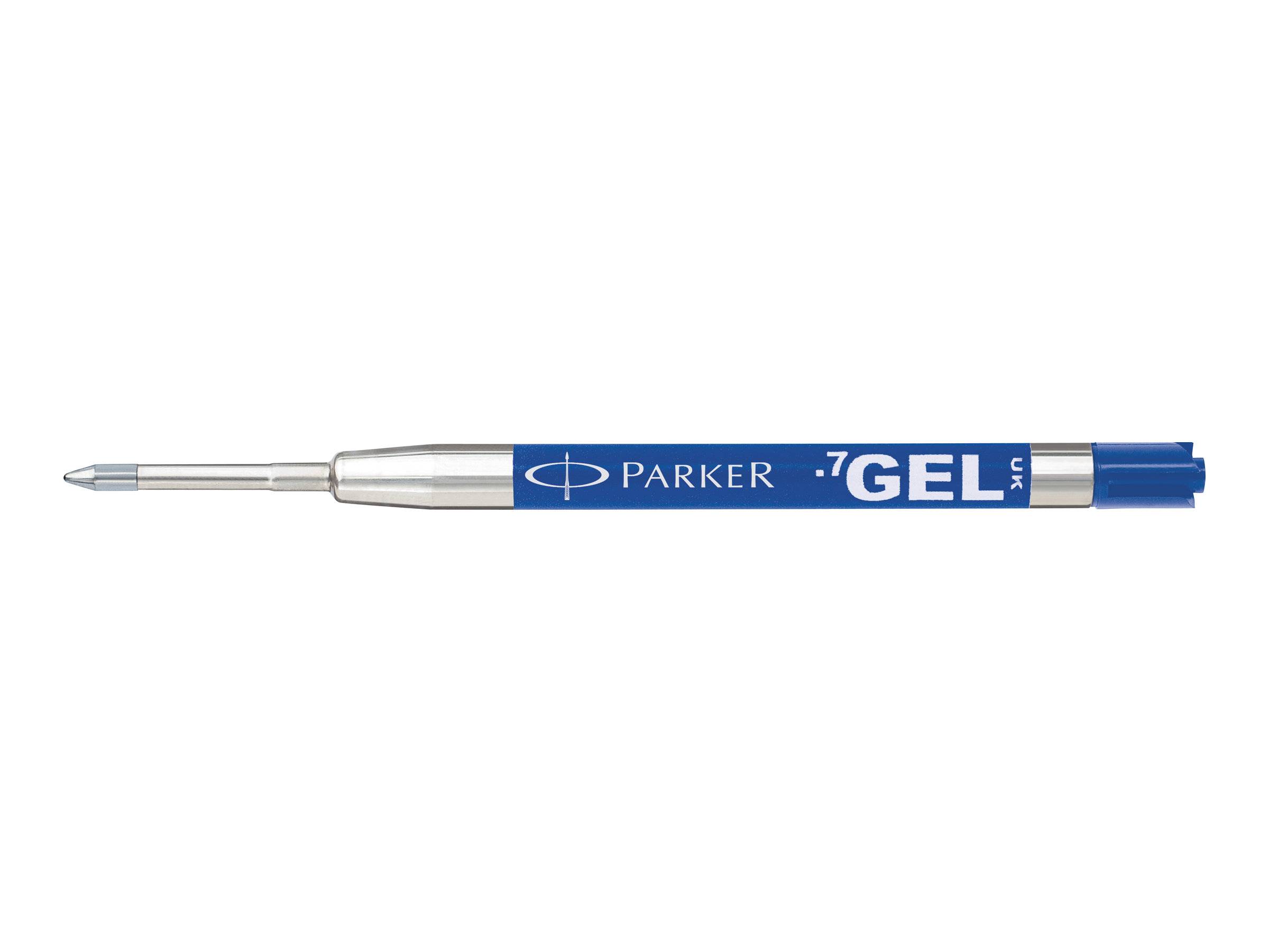 Parker Quink - Nachfüllpatrone - Blau - Geltinte - 0.7 mm - Mittel (Packung mit 2)
