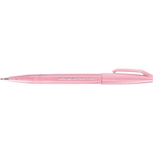 Kalligrafiestift Sign Pen Brush - Pinselspitze blassrosa.