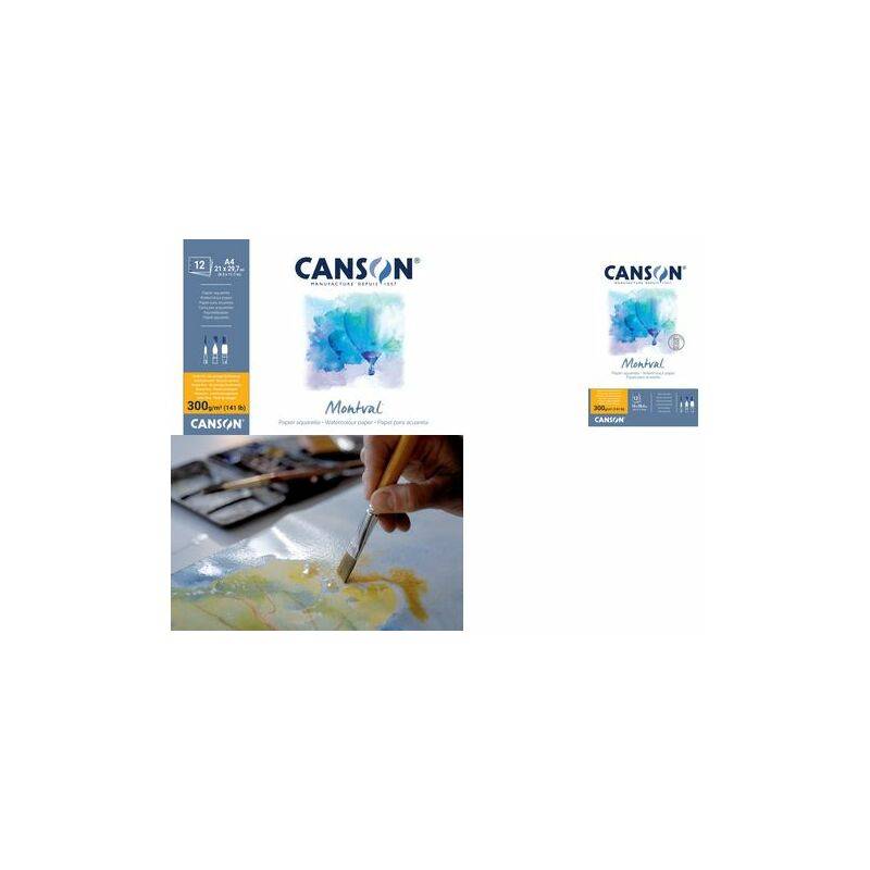 CANSON Aquarellblock "Montval", 240 x 320 mm, 300 g/qm