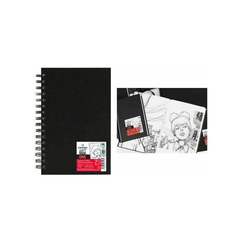 CANSON Skizzenbuch ARTBOOK ONE, 102 x 152 mm, schwarz